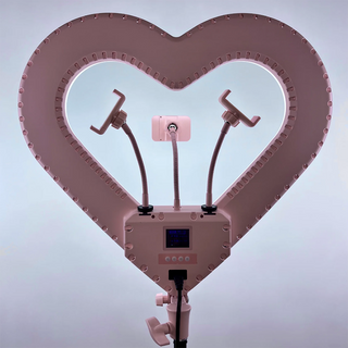 Kawaii Lighting Pink Heart 20" Ring Light