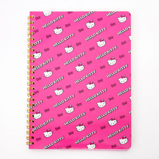 Hello Kitty Pink Print Spiral Notebook