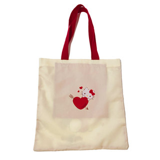 Sanrio Characters Heart Pattern Tote Bag