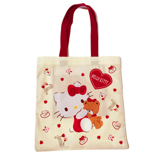 Sanrio Characters Heart Pattern Tote Bag