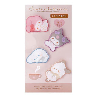 Sanrio Chill Time Bag Clip Set of 4