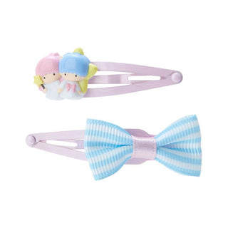 Sanrio Striped Ribbon Hair Clip Set