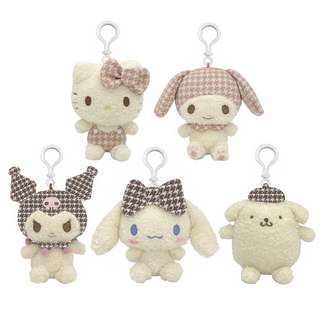 Sanrio Characters Houndstooth Clip-On Mascot