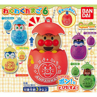 Anpanman Waku Waku Egg 6 Mascot Capsule